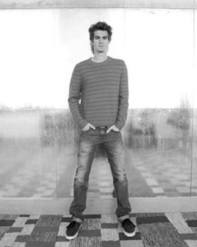 Andrew Garfield black and white poster