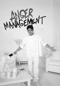 Anger Management Charlie Sheen Poster Black and White Mini Poster 11"x17"