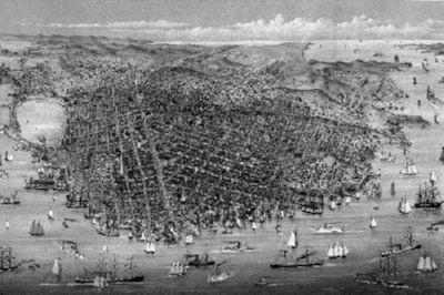 Antique Maps Poster Black and White Poster 16"x24"