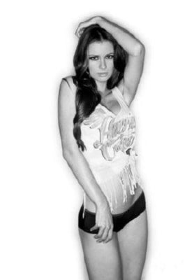 April Rose black and white poster