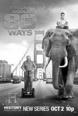 Around The World In 80 Ways poster tin sign Wall Art