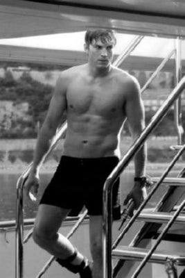 Ashton Kutcher poster Black and White poster for sale cheap United States USA