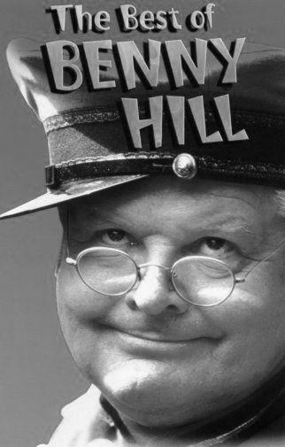 Best Of Benny Hill black and white poster