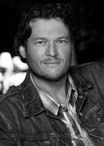 Blake Shelton Poster Black and White Poster On Sale United States