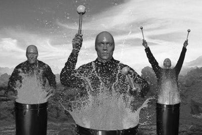Blue Man Group Poster Black and White Poster 27"x40" The Poster Depot
