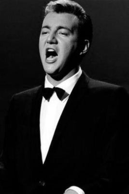 Bobby Darin black and white poster