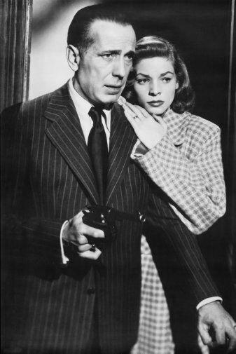 Humphrey Bogart black and white poster