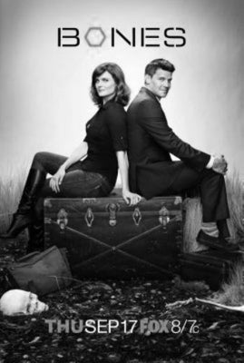Bones Poster Black and White Mini Poster 11"x17"