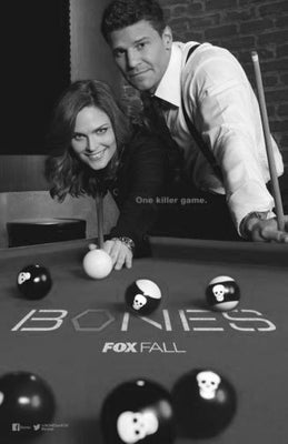 Bones Poster Black and White Mini Poster 11"x17"