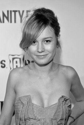 Brie Larson Poster Black and White Poster On Sale United States