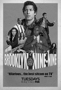 Brooklyn Nine Nine Poster Black and White Mini Poster 11"x17"
