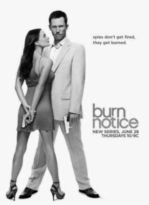 Burn Notice Black and White Metal Poster Choose Style The Poster Depot