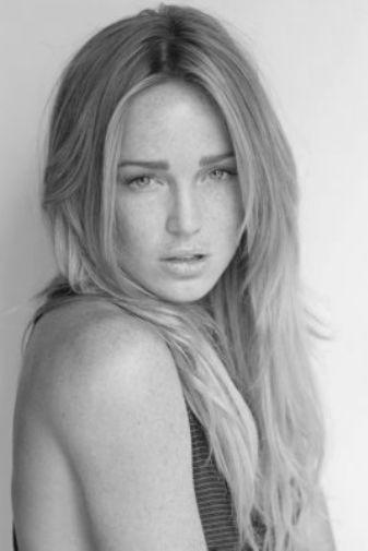 Caity Lotz black and white poster