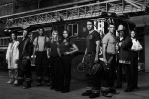 Chicago Fire black and white poster