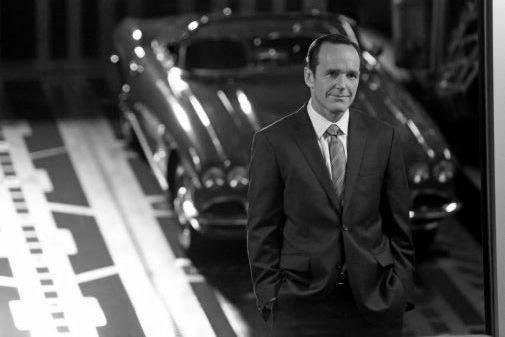 Clark Gregg black and white poster