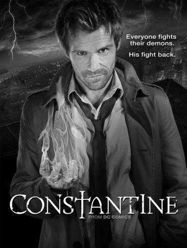 Constantine black and white poster