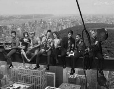 Csi Ny Metal Poster Wall Art 8in x 12in 12"x16" Black and White The Poster Depot