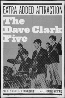 Dave Clark Five black and white poster