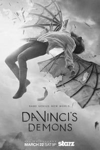 Davincis Demons Poster Black and White Mini Poster 11"x17"
