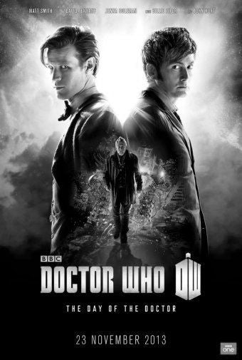 Dr Who black and white poster