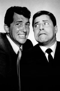 Dean Martin Jerry Lewis black and white poster