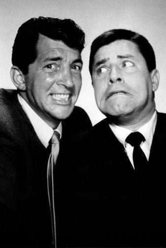 Dean Martin Jerry Lewis Poster Black and White Mini Poster 11