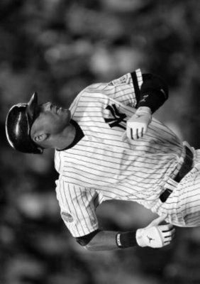 Derek Jeter Poster Black and White Poster On Sale United States