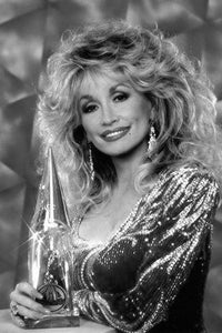 Dolly Parton black and white poster