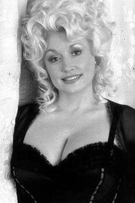 Dolly Parton black and white poster