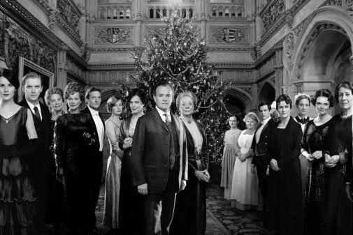 Downton Abbey black and white poster
