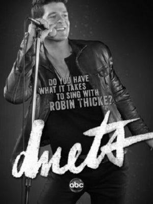 Duets Poster Black and White Mini Poster 11"x17"