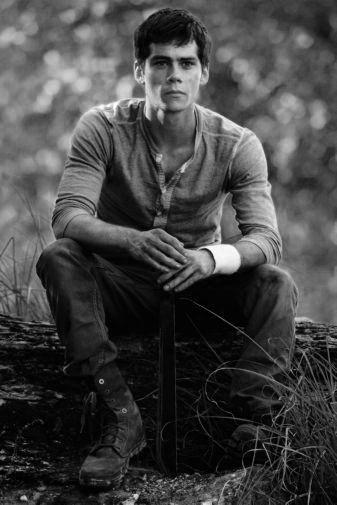 Dylan Obrien black and white poster