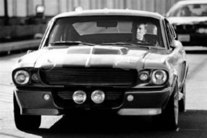 Eleanor Mustang Poster Black and White Mini Poster 11"x17"