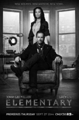 Elementary black and white poster