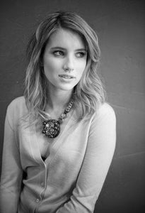 Emma Roberts black and white poster