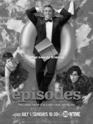Episodes Poster Black and White Poster 27"x40" The Poster Depot