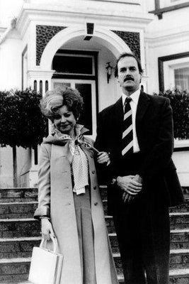 Fawlty Towers Black and White Metal Poster Choose Style The Poster Depot