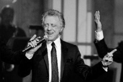 Frankie Valli black and white poster