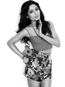 Freida Pinto Poster Black and White Mini Poster 11"x17"