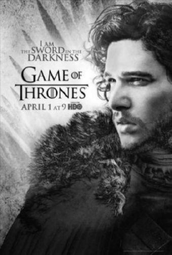 Game Of Thrones black and white poster