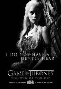 Game Of Thrones Poster Black and White Mini Poster 11"x17"