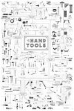 Hand Tools Reference Chart poster tin sign Wall Art