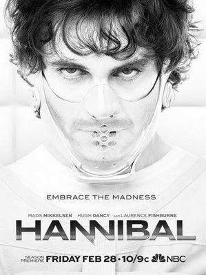 Hannibal Poster Black and White Mini Poster 11"x17"
