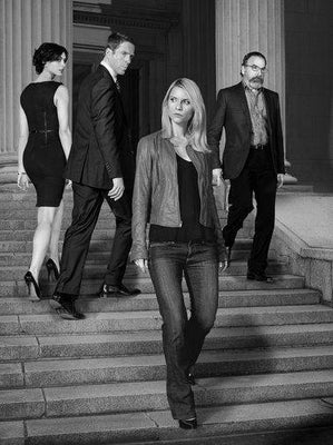 Homeland black and white poster
