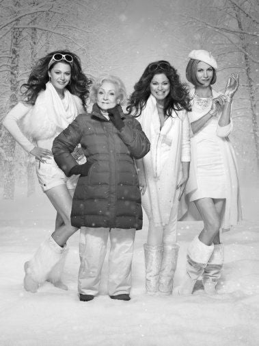 Hot In Cleveland black and white poster