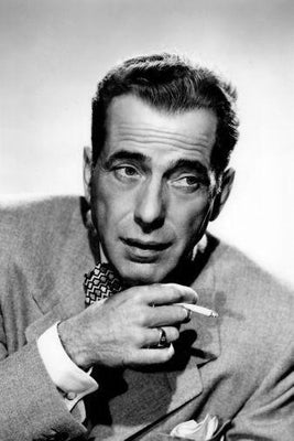 Humphrey Bogart black and white poster