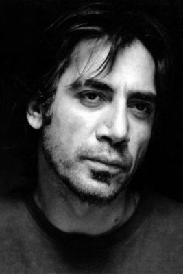 Javier Bardim black and white poster