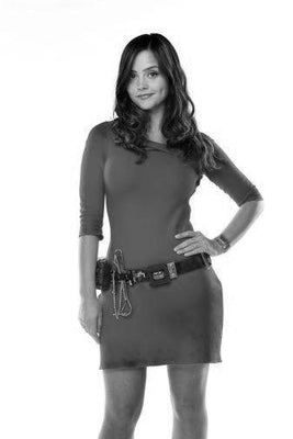 Jenna Louise Coleman Black and White Metal Poster Choose Style The Poster Depot