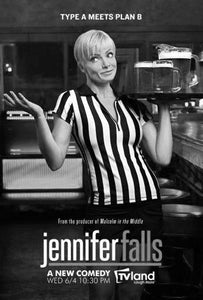 Jennifer Falls black and white poster