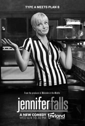 Jennifer Falls black and white poster